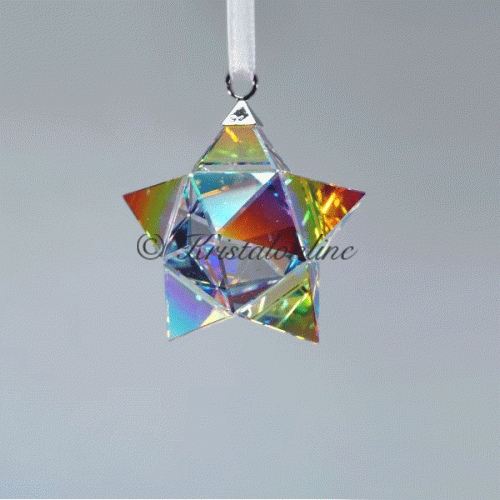 Swarovski Kristal |Kerst | Kerst Ornamenten | Kerst Ornament - 3D Ster - AB - Klein | 5283478